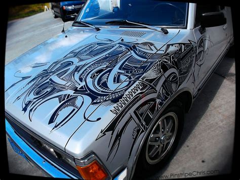 Sharpie Car Art By Chris Dunlop Pinstripe Chris Arte Sharpie