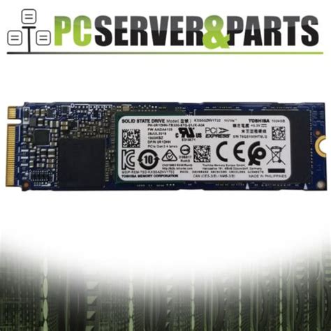 Dell R Dhh Toshiba Xg Tb Nvme M Ssd Solid State Drive