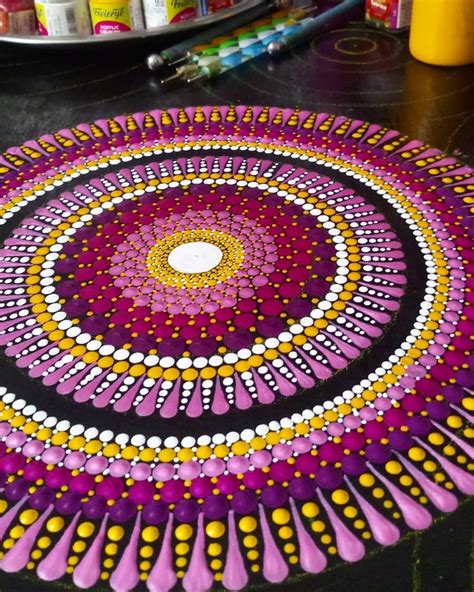 Colorful Dot Mandala Art