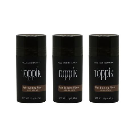 Toppik Hair Building Fibers Medium Brown 0 42 Oz Pack Of 3