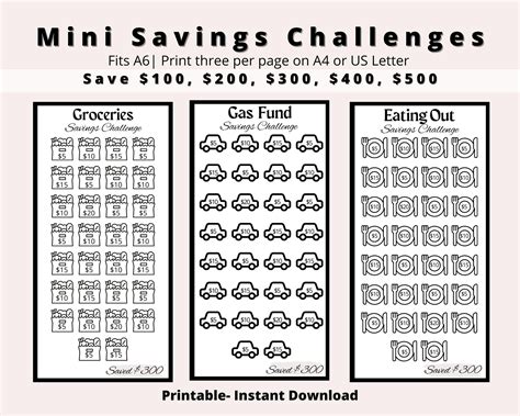savings challenge  printable devonallcylinderscom