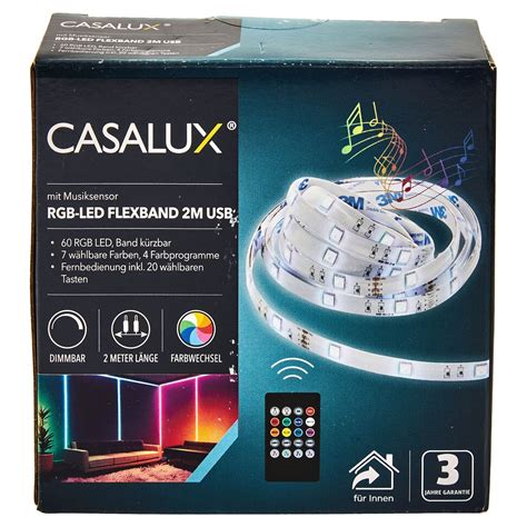 Casalux Rgb Led Flexband Mit Musiksensor M Von Aldi S D Ansehen