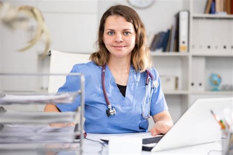 Portrait Of Naked Woman Cleaner Standing In Office Stock Image Image Of Erotic Naked 257505063