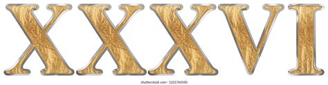 Roman Numeral Xxxvi Sex Et Triginta Stock Illustration 1221765550 Shutterstock