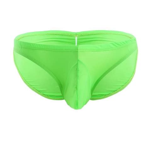 Yonghs Slip Homme Soie De Glace Culotte Transparente Lingerie Jockstrap