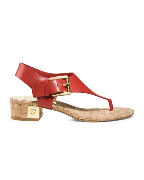 Lyst Michael Kors London Thong Sandal In Red