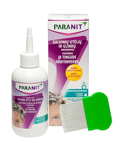Лечебный шампунь от головных вшей – Paranit
