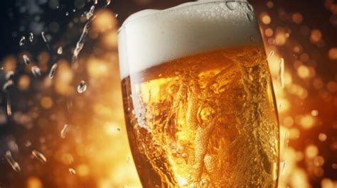 Premium Ai Image A Refreshing Glass Of Golden Beer