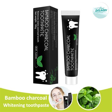 Charcoal Toothpaste Whitening Activated Carbon Bamboo Charcoal