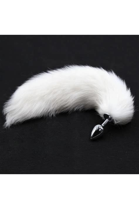 Genel Markalar Beyaz Tilki Kuyruğu Anal Plug Metal Malzeme Gizli Paketleme Fiyatı Yorumları