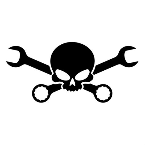 Cm Cm Skull Cross Wrench Pirate Tool Vinyl Car Styling Car Sticker