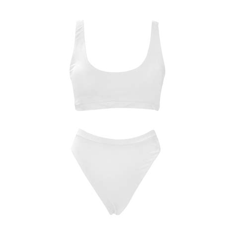 Sport Top High Waisted Bikini Swimsuit Model S07