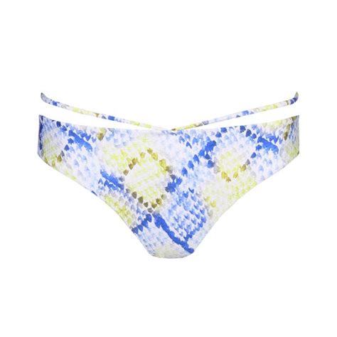 Marie Jo Swim Lundey Bikini Briefs Rio In Lime Snake