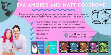 Meet The Authors Worst Week Ever Creators Eva Amores And Matt