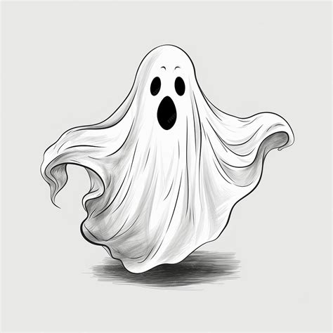 Desenho De Um Fantasma - Um desenho de um fantasma com um rosto de fantasma desenhado nele ...