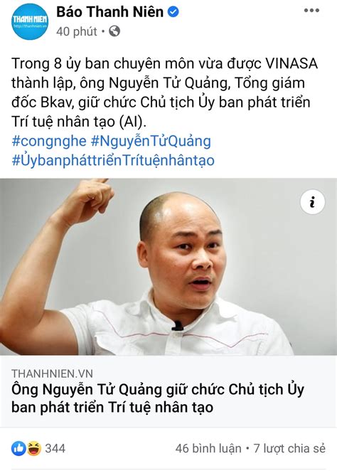 Ông Nguyễn Tử Quảng Giữ Chức Chủ Tịch Ủy Ban Phát Triển Trí Tuệ Nhân