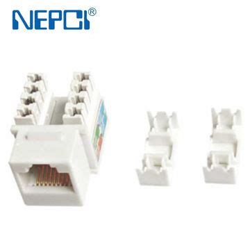 China NEPCI Network Keystone Jack XJY NE 107 RJ45 Jack Connector For