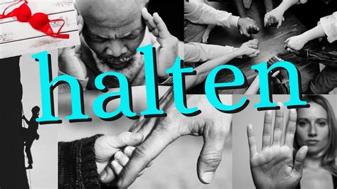 The German verb HALTEN and its many variations - Learn German! - YouTube