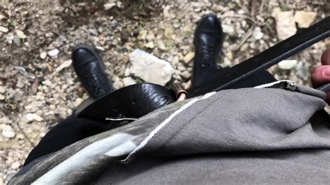 Quickly OUTDOOR Hot Stud Wanking HIS BIG DICK