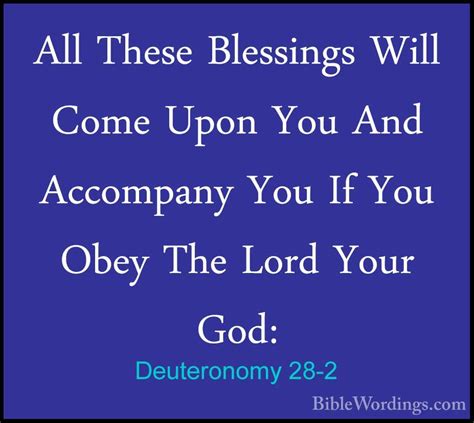 Deuteronomy 28 - Holy Bible English - BibleWordings.com