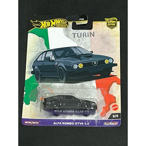 風火輪 hot wheels 汽車文化 愛快 alfa 羅密歐 romeo gtv6 3 0 隱藏 0號 精裝 膠胎 蝦皮購物