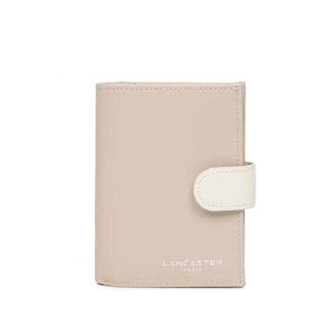Lancaster Constance Porte Feuille Galet Rose Ecru Nude