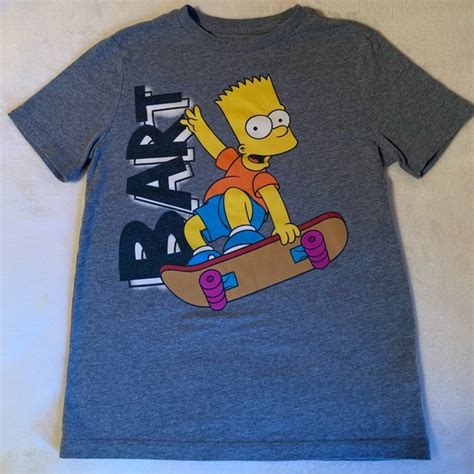 Old Navy Shirts And Tops Bart Simpson T Shirt Gray Old Navy Boys Size