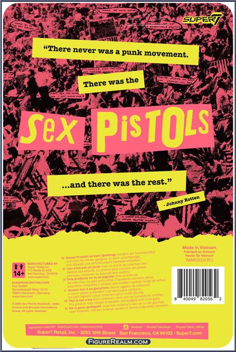 Johnny Rotten Sex Pistols Basic Series Super7 Action Figure