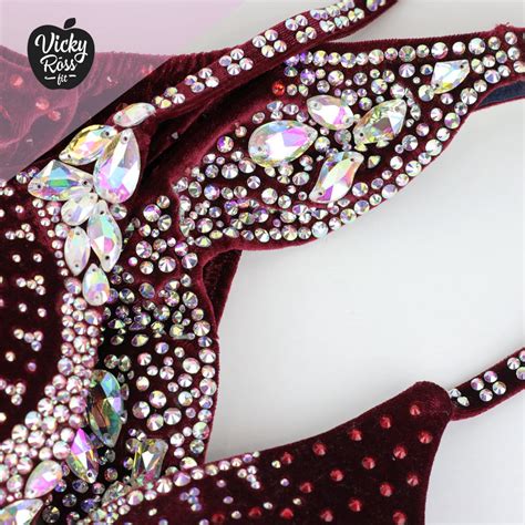 Burgundy Designer Bikini Vicky Ross Signature Collection Vicky Ross Fit