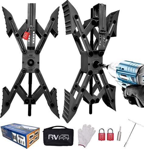 Amazon RVPNR Camper X Shaped Wheel Chock Stabilizer RV Stabilizer