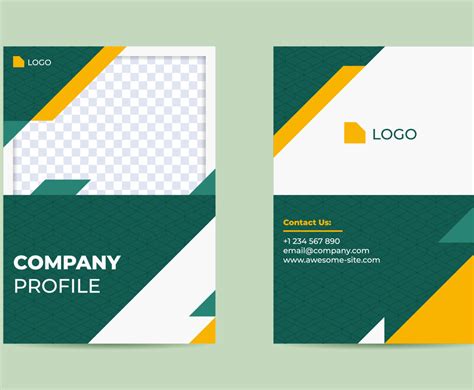 Abstract Triangular Creative Company Profile Template