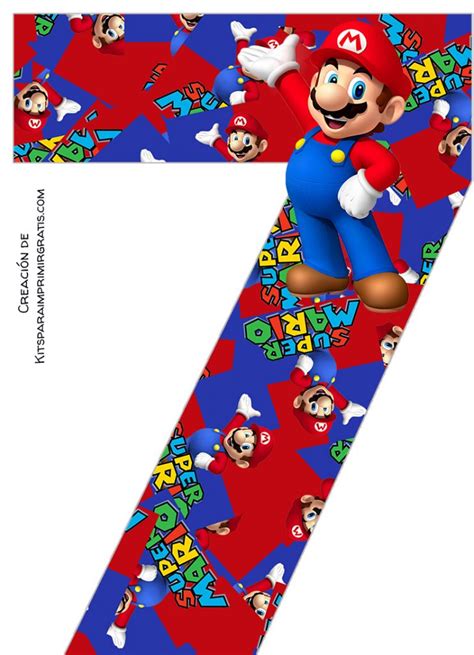 Numeros De Mario Bros Kits Para Imprimir Gratis