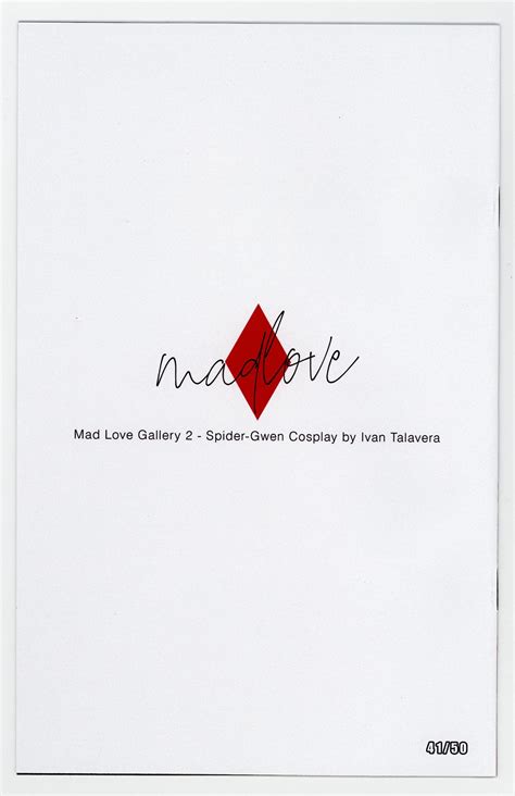 Mad Love Gallery Spider Gwen Full Nude Cosplay Ivan Talavera Limited NM Comic Books