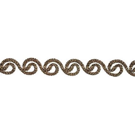 Wave Trim 34x4ft Antique Gold Pk 2 Decorative Trimmings