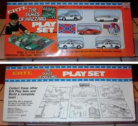 Hazzard County 5 Car Playset With Road Map The Dukes Of Hazzard