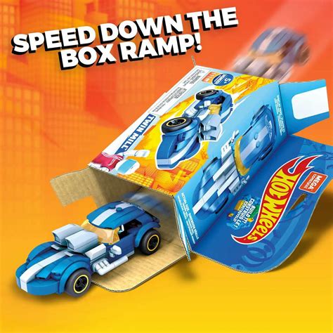 Hot Wheels Mega Construx Twin Mill Set Blue Mattel ToyWiz