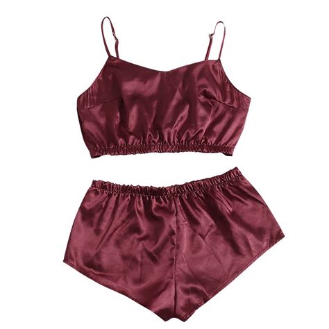 Spztsx Vintage Fabric Women Lace Lingerie Sexy Sling V Neck Nightie Nightgown Lingerie Bandage