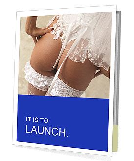 Sexy Girl Wearing White Lingerie In A Close Up View Presentation Folder Design ID 0000061239