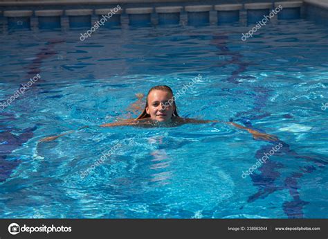Sexy Girl Bikini Swimms Swimming Pool Stock Photo PantherMediaSeller 338063044