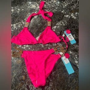 Beach Bunny Swim Nwt Beach Bunny Bikini Tiana Barbie Pink Color Xl Top L Bottoms Poshmark