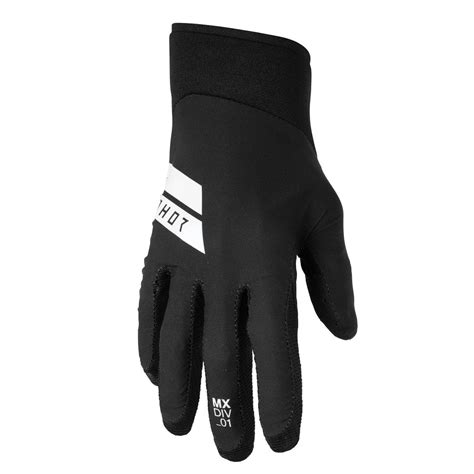 Thor Gants Agile Hero Noir Blanc Maciag Offroad