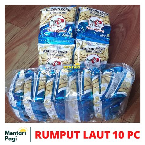 Jual Kacang KORO Dua Kelinci 18gr 1 Renceng Isi 10 Pc Jajanan Cemilan