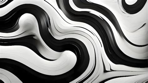 A black and white image of a black and white swirl | Premium AI