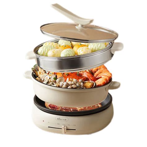 Bear Electric Hot Pot Electric Steamer L Multi Purpose Pot Electric Cooking Pot Multi Function