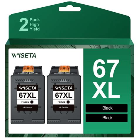 67xl Black Ink Cartridge Replacement For Hp 67xl 67 Xl Work With Deskjet 2755e 4155e 2722 2752