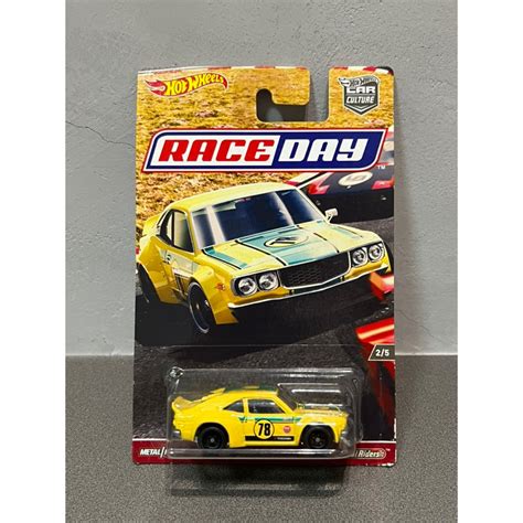Hot Wheels Premium 風火輪 Mazda RX3 RX 3 馬自達 Race Day 膠胎 汽車文化 蝦皮購物