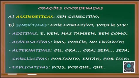 Exercicios Orações Coordenadas Sindéticas E Assindéticas