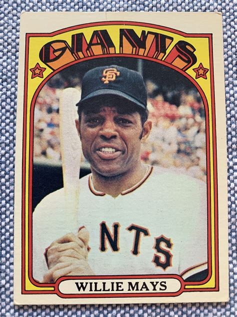 Willie Mays🔥1972 Topps Baseball 49 Vgex San Francisco Giants Hofer📈