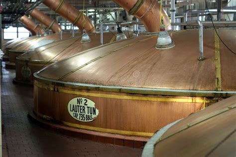 Brewery Beer Lauter Tun Kettles Miller Beer Editorial Stock Image