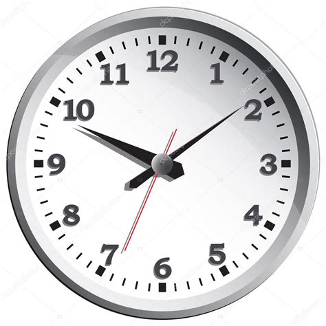 Wall Clock Vector Illustration Stock Vector Image By Gray